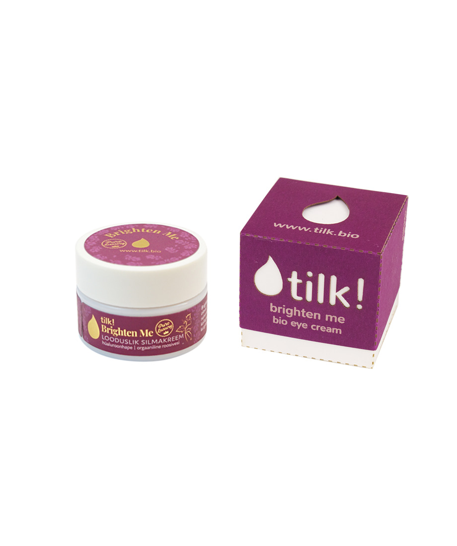 tilk! Brighten Me niisutav ja toitev silmakreem hüaluroonhappega