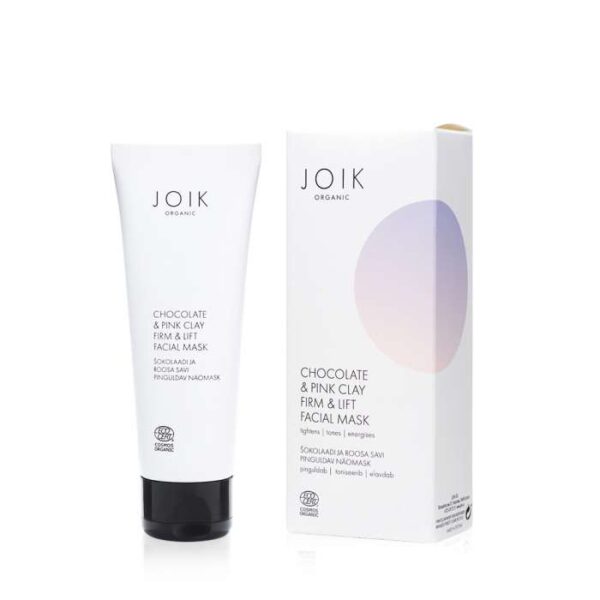 JOIK Organic šokolaadi ja roosa savi pinguldav näomask