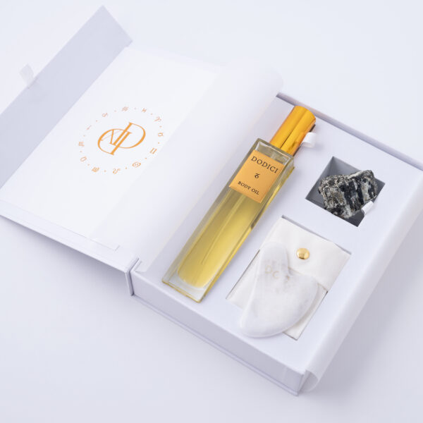 Dodici Organic Kaljukits – Kehaõli ja gua sha komplekt